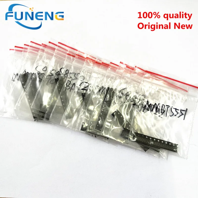 Transistor Assorted Kit (SOT-23) 18kinds*10pcs=180pcs 2N2222  S9013  S9014  S9015  S9018  2N7002  S8050 S8550  2N5551 2N5401