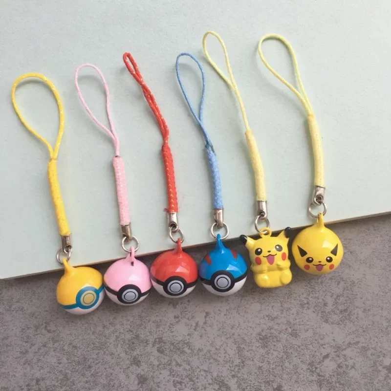 Mini Pikachu Pokeball Charms Cartoon Anime Perifere Mobiele Telefoon Ketting DIY Mode Leuke Creatieve Decoratie Telefoon Lanyard Gift