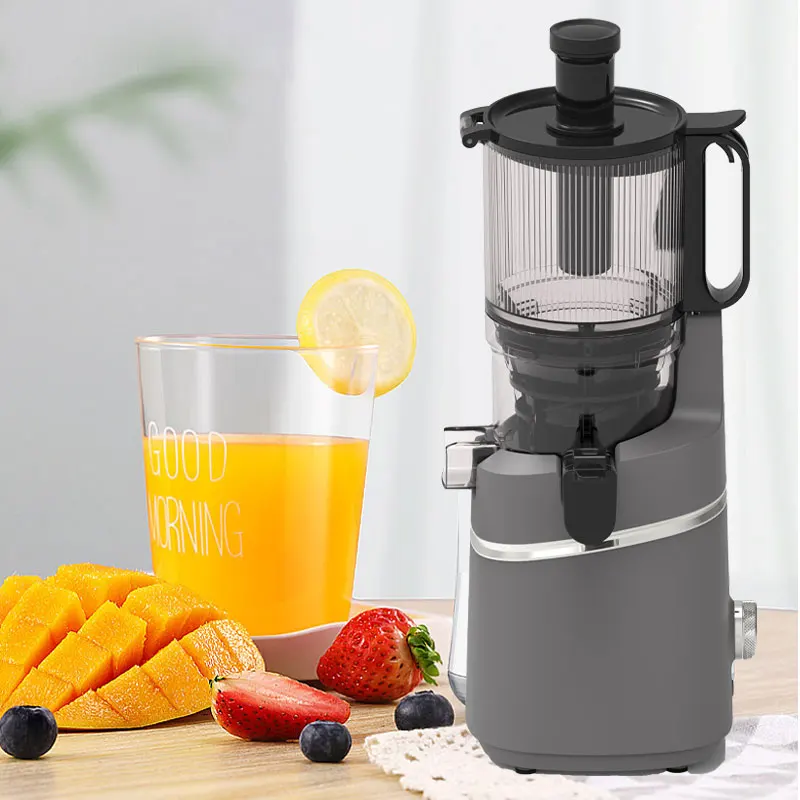 

SJ-016 200W Silver Crest Electric Juicer Cold Press Slow Masticating Fruit & Wheat Grass Juicer for Household Use