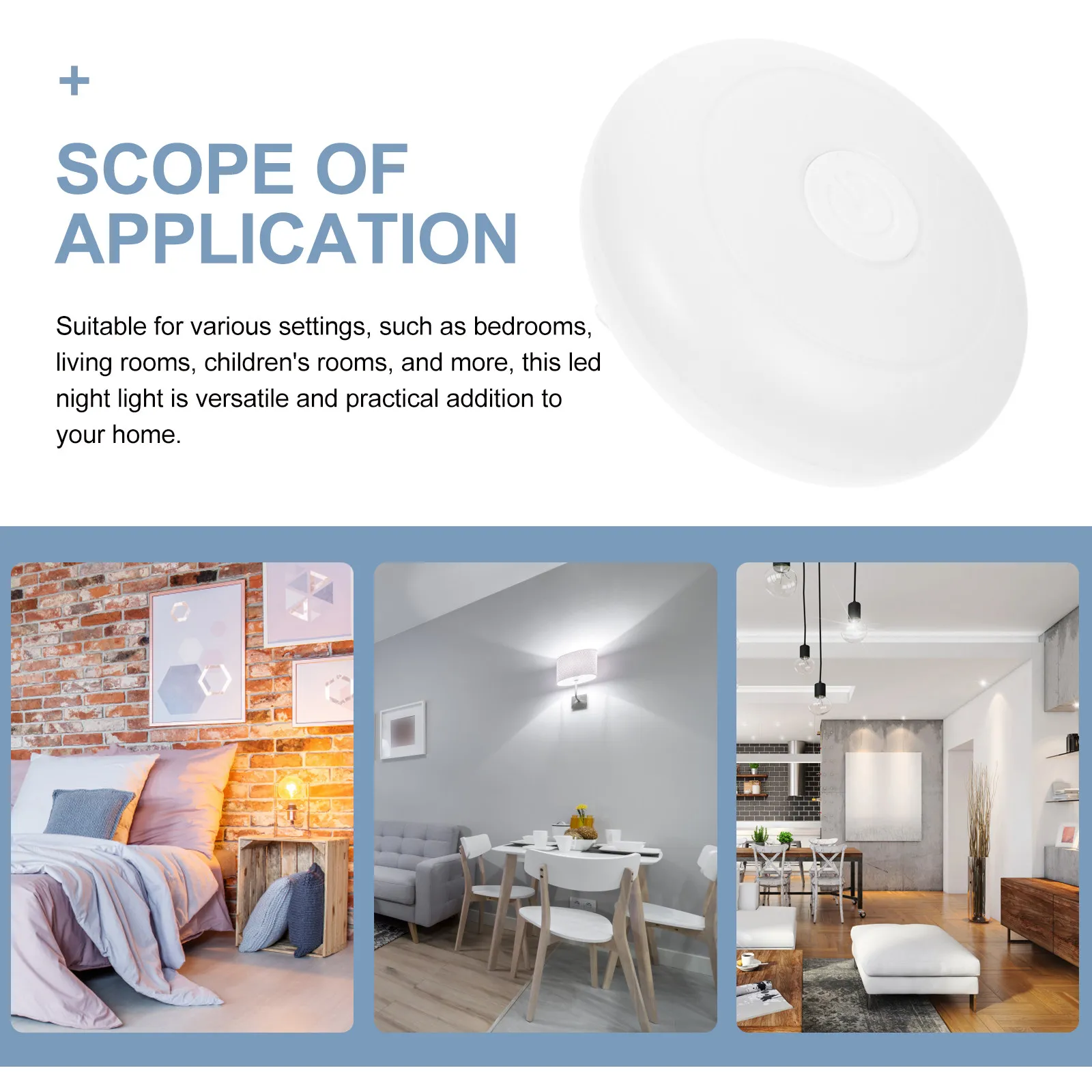 LED Night Light Plug-in Lamp for Bedroom, Living Room – Eye-Friendly, Compact & Convenient Bedside Lighting