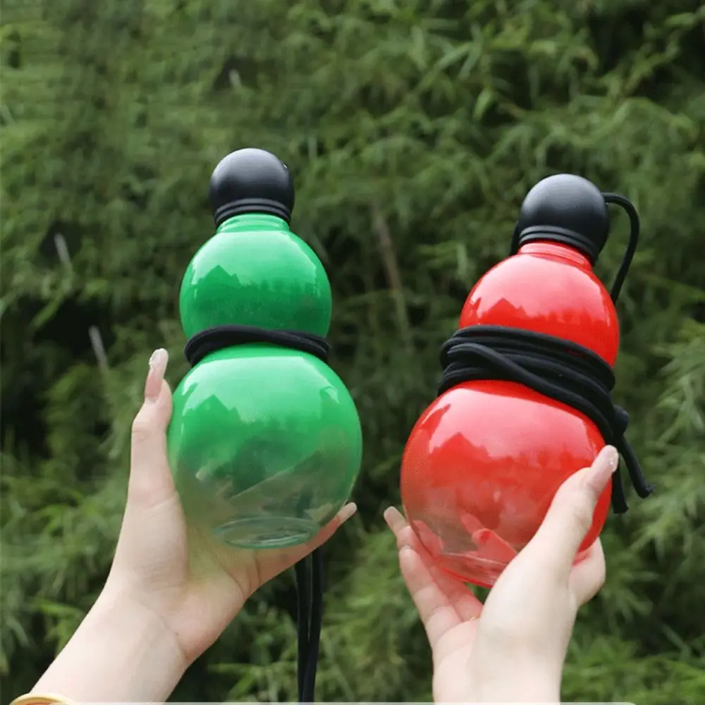 Vintage Chinese Retro Style Gourd Water Bottle 800ML Large Capacity Wine Bottle PC Durable Water Kettle Gym