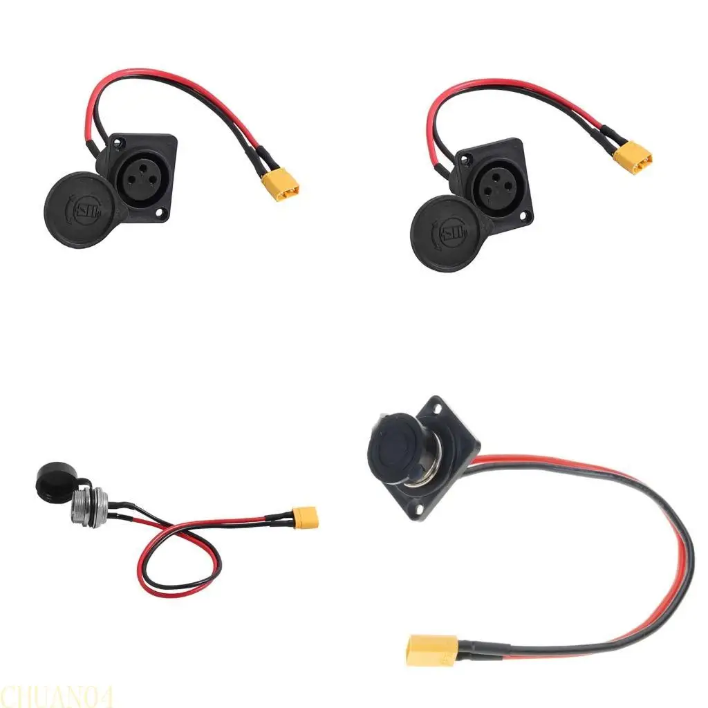 

A1A2 Electric Scooter Power Input Port Replacement 3Pin Charging Plug Power Port