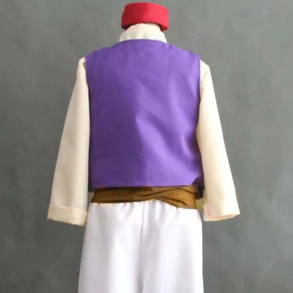 Custom Made Aladdin Cosplay Costume For Adult Man Halloween Party Movie Cosplay Costume