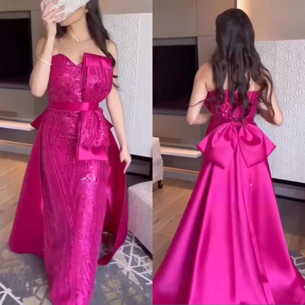 

Customized es Retro Exquisite Strapls Mermaid Sequins S Formal Occasion Gown شارون سعيد فساتين سهره выпускное платье
