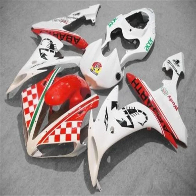 Motorcycle Fairings Kit for YAMAHA YZFR1 04 05 06 YZF R1 YZF-R1 2004 2005 2006 YZF1 Injection red white Bodywork Set