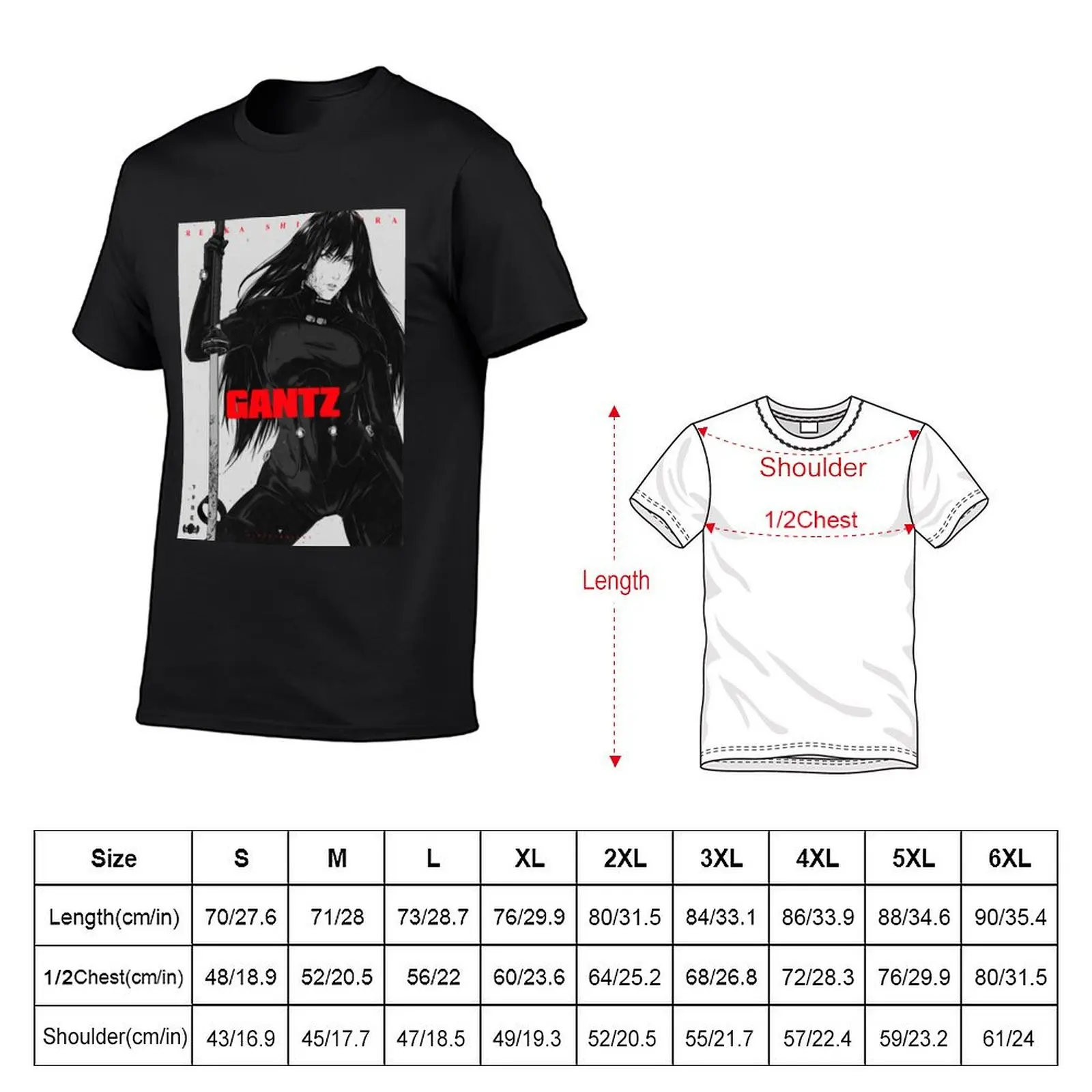 Reika Gantz T-Shirt oversized customs quick drying sweat mens big