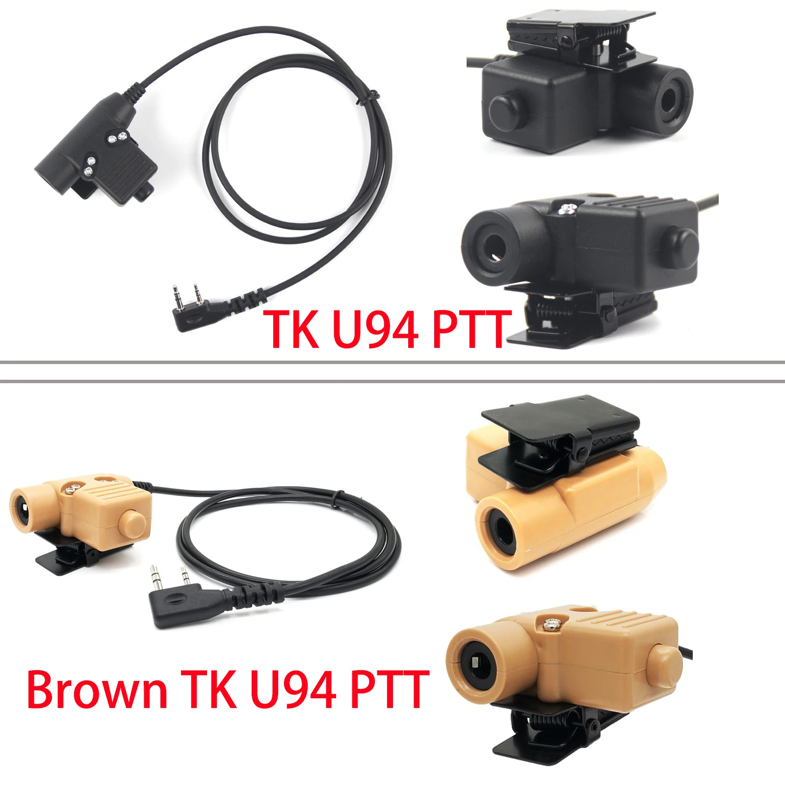 زر YiNiTone TK U94 PTT + سماعة تحكم بوم قابلة للسحب 7.1 متوافقة مع Baofeng BF-888S، UV-5R، Quansheng UV-K58 #4