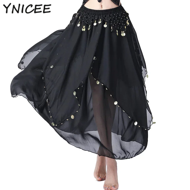 Adulto cigano chiffon dança do ventre saia traje mulher espanhol sexy dança flamenco oriental palco desempenho balanço vestido outfits