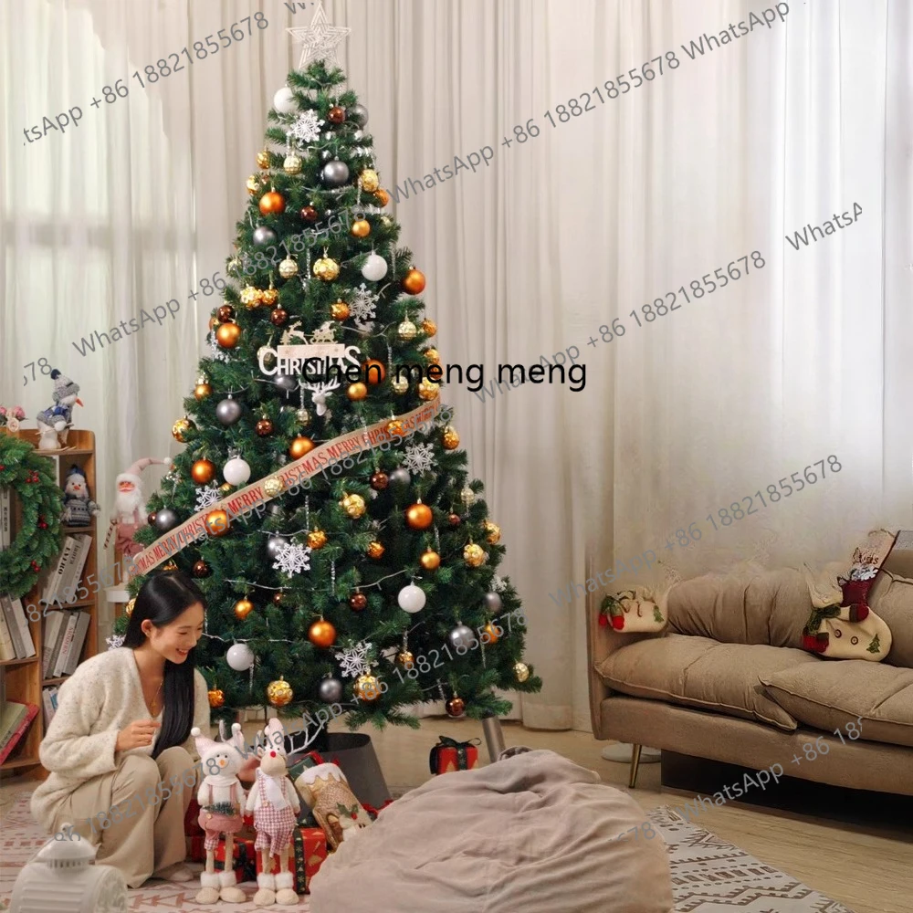 

2025 new Christmas tree home package decoration 1.8 meters large luminous tree Christmas DIY encryption ornament decoration