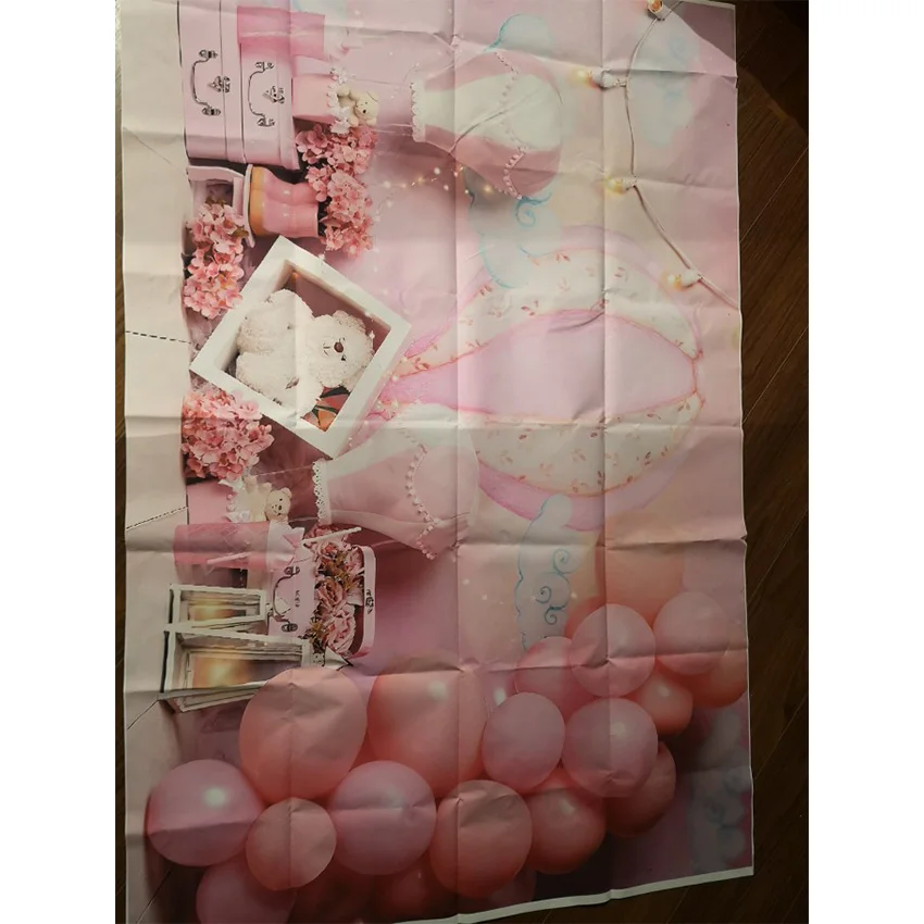 الطفل صورة التصوير خلفية الوليد 1st عيد ميلاد صور خلفية للفتيات الفتيان كعكة سحق ديكور استوديو فوتوزون الدعائم