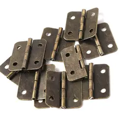 Mini Retro Wooden Box Crafts Dolls Houses with Screws Door Hinges Hardware Cabinet Accessories Jewelry Box Hinges