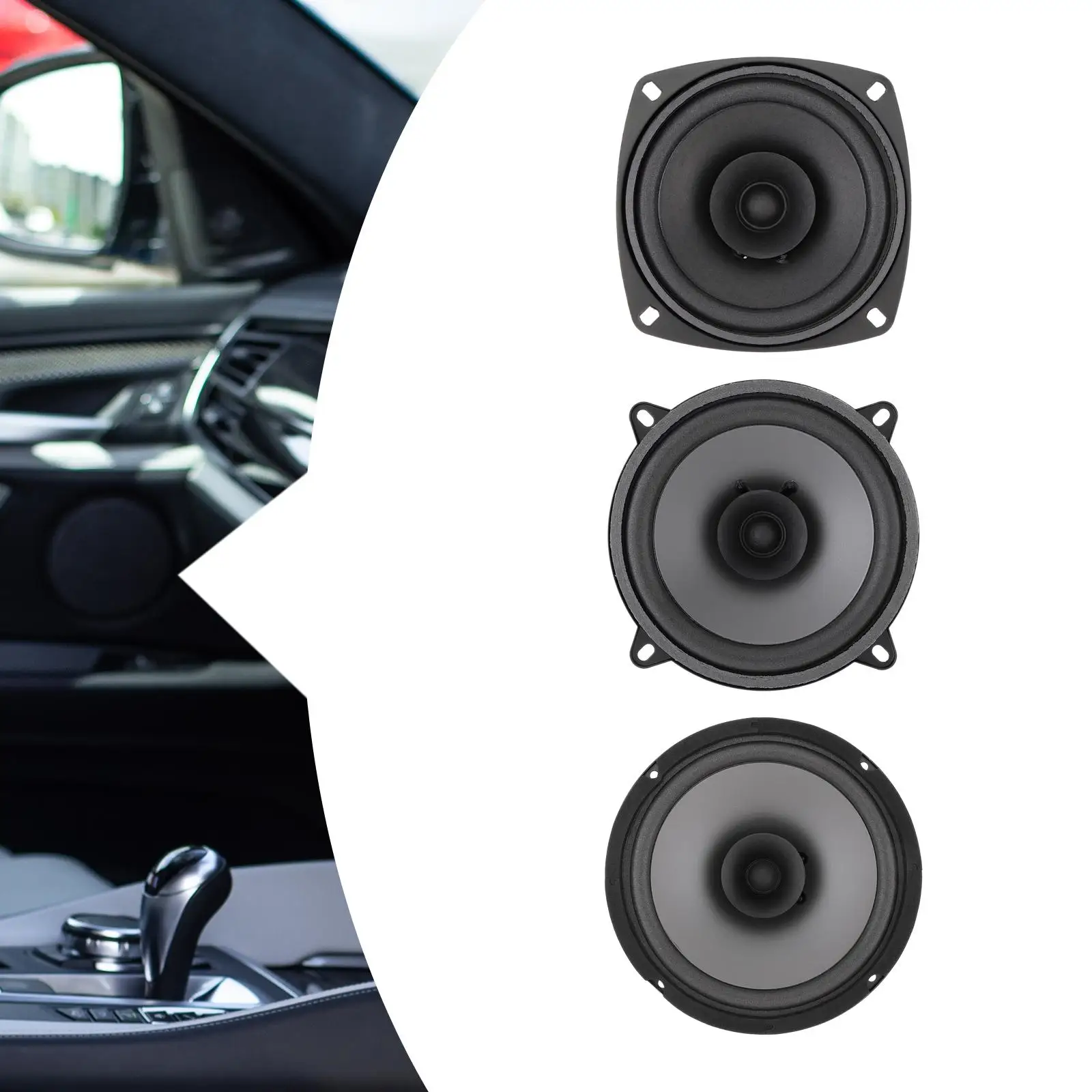 Car Door Speaker Bass Woofer Car Sound Speaker 4 Ohms Impedance Car Speaker