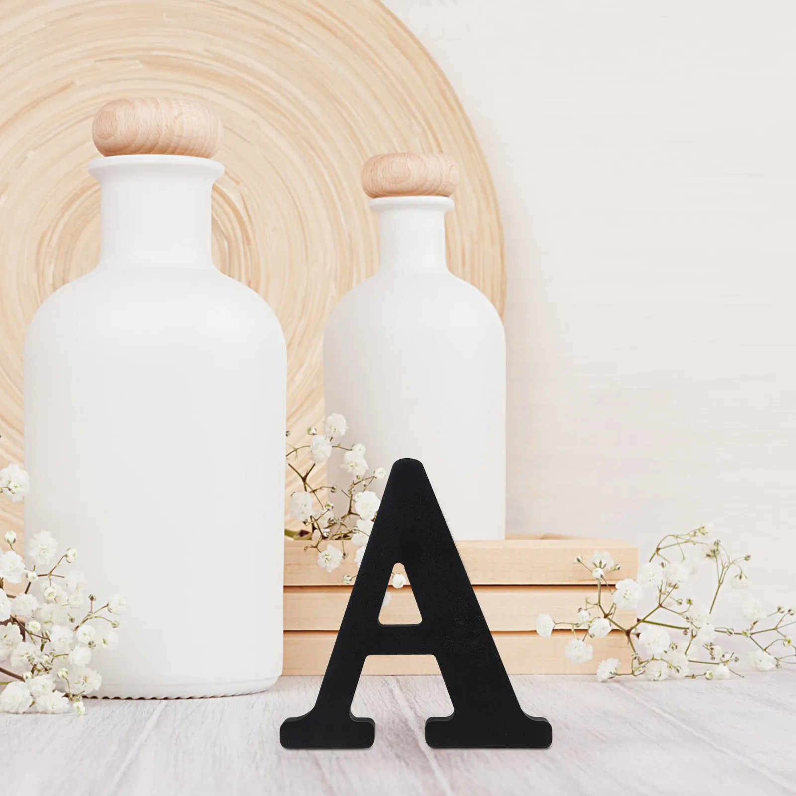 

Black Wooden Letters Decorative Wall Letters for Home Table Decor Alphabet Standing Initials Initial Decor Letter Decorations