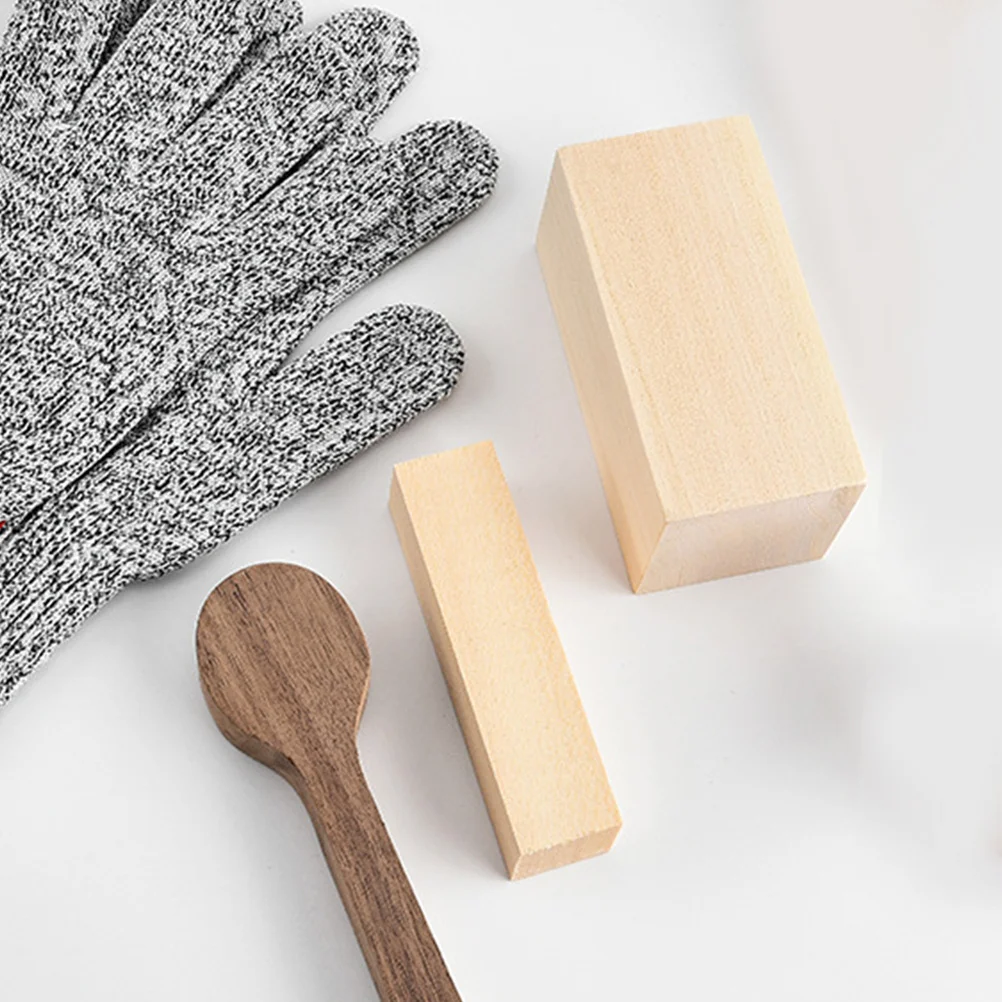 

6Pcs Natural Basswood Wood Blocks Unfinished Rectangles for DIY Carving Painting Craft Projects Home Decoration