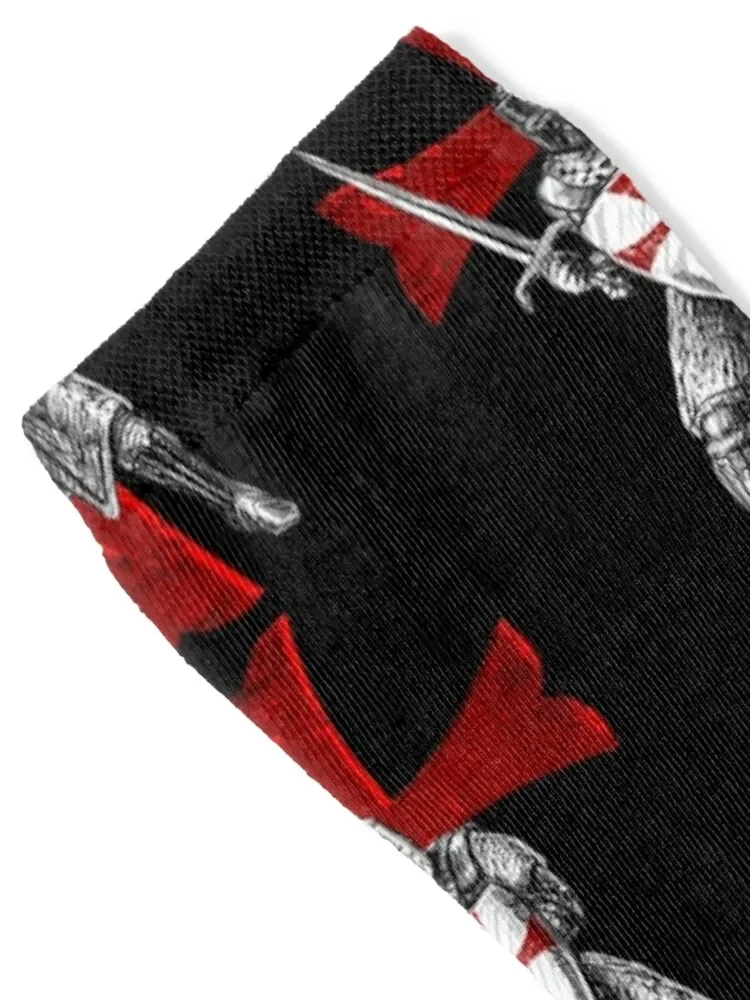 Knight Templar Holding a Sword and a Shield Socks football man Men's Socks Luxury Women's