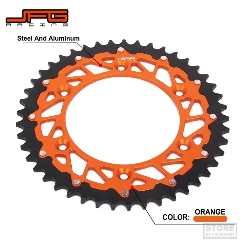 

Задняя звездочка цепи для KTM EXC SX XC XCW XCF SMR SXF XCFW 125 150 200 250 300 350 450 525 530 42T 45T 48T 50T 52T