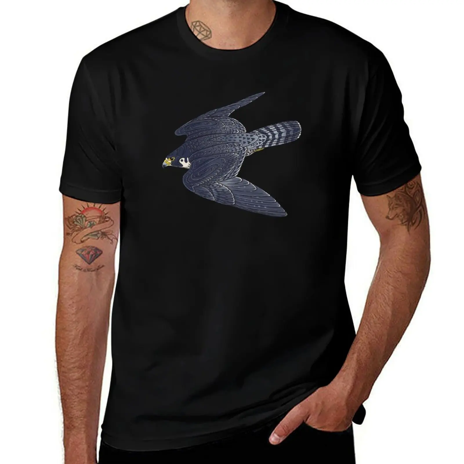 Peregrine Falcon T-Shirt Summer Fashion Casual Tee Shirt