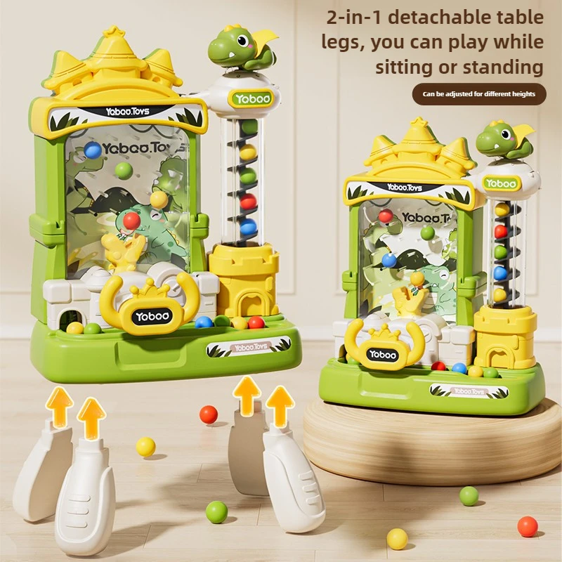 آلة التقاط الكرة الكهربائية للأطفال ألعاب تعليمية على شكل قلعة لسطح المكتب آلات ألعاب مضحكة للتفاعل بين الوالدين والطفل هدايا