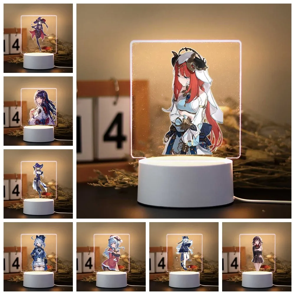 

genshin Nilou 3D Visual Acrylic Lamp for Game Room Decor the Boys Girls Birthday Gift