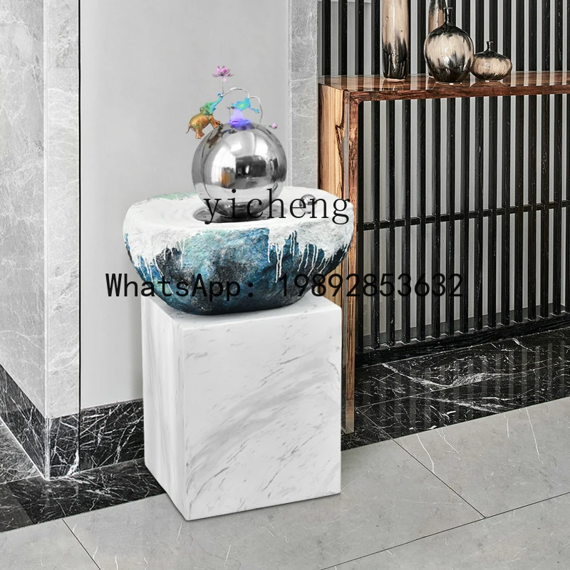 J3 living room indoor TV cabinet next to the entrance home decoration running water floor ornament 3