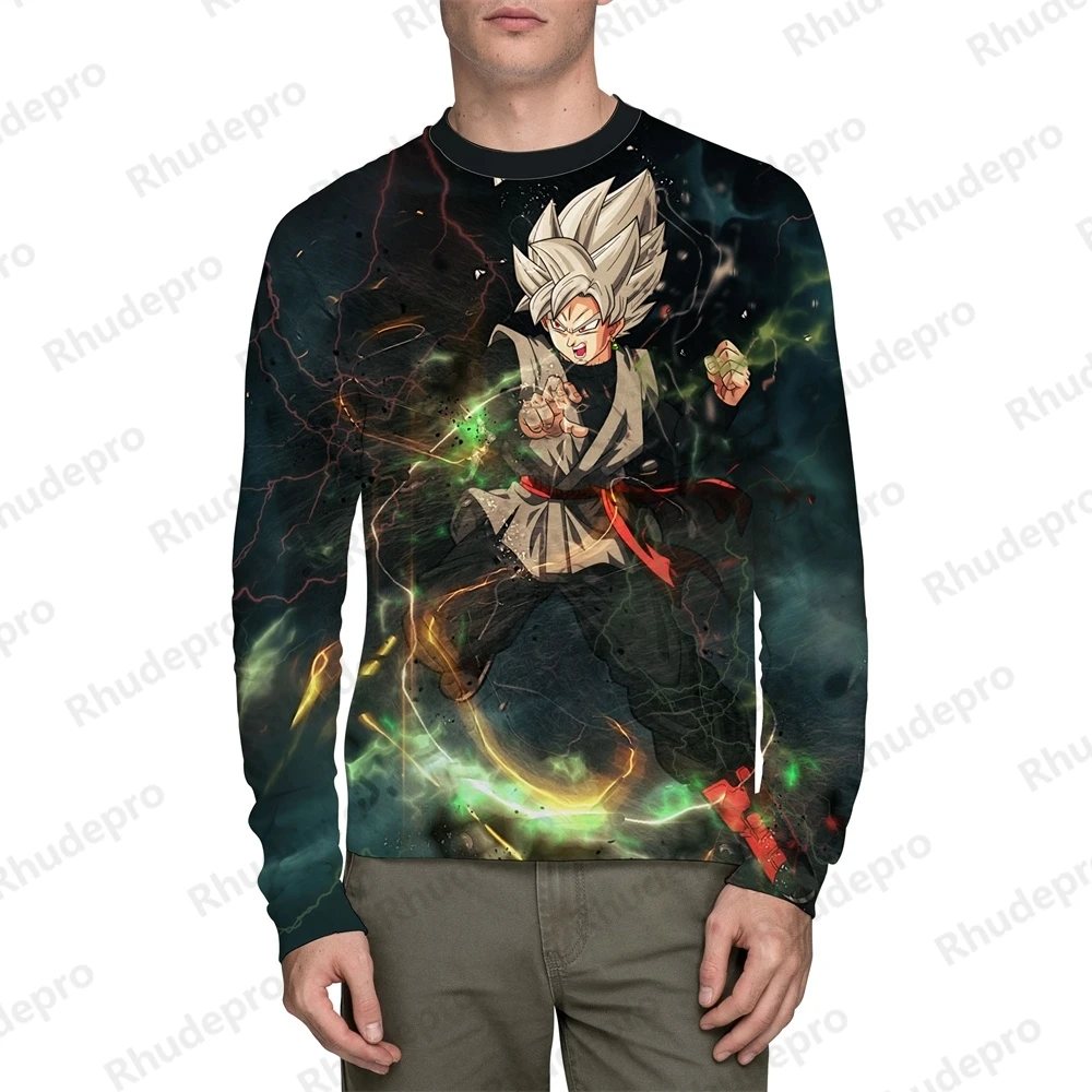 Camiseta de Dragon Ball para hombre, ropa de calle de alta calidad, regalo de Y2k, Anime Goku, camisas de estilo Harajuku, tendencia 5XL, 2024