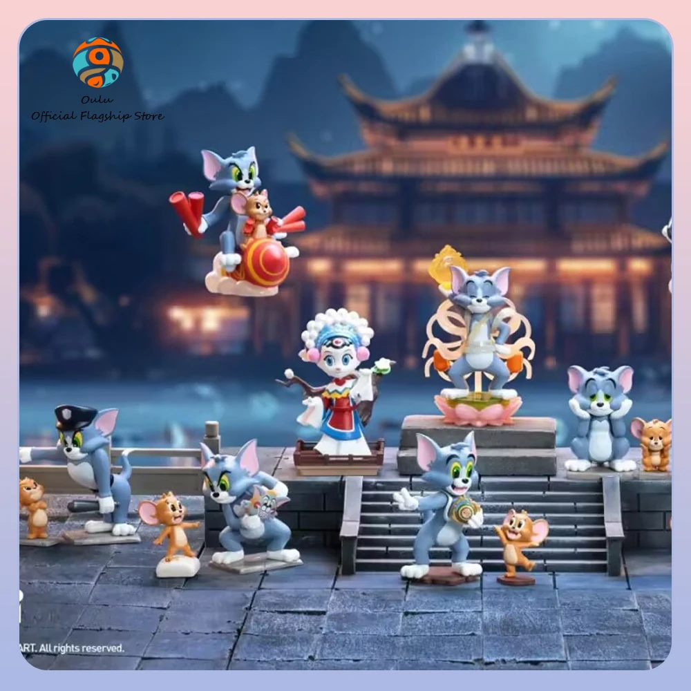 

New Pop Mart Tom & Jerry Mystery Box Tom & Jerry Anime Figure Jerry Keyring Desk Decoration Mini Blind Box Custom Gift Toy