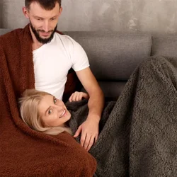 Luxury Shaggy Blankets Winter Warm Cosy Romantic Waterproof Blanket-thickened Large Size Blanket Couple Home Microfibre-blanket