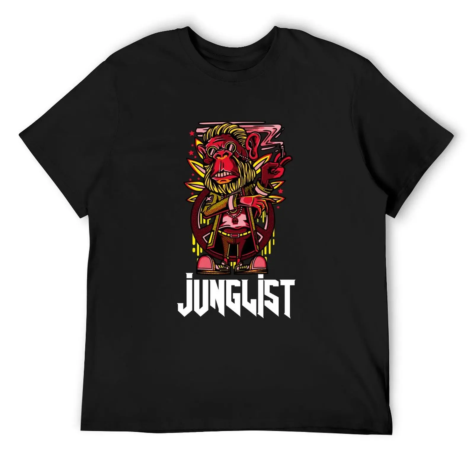 

Drum N Bass DNB Monkey Raver Festival Dubstep DJ Junglist 90s Rave T-Shirt funny meme t-shirts graphic tee shirt men clothing