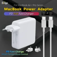 Cargador MacBook de 96W, adaptador de corriente USB-C para ordenador portátil para Macbook Pro M1 M2 MacBook Air A2337 A1706, adaptador de fuente de alimentación, cargador rápido