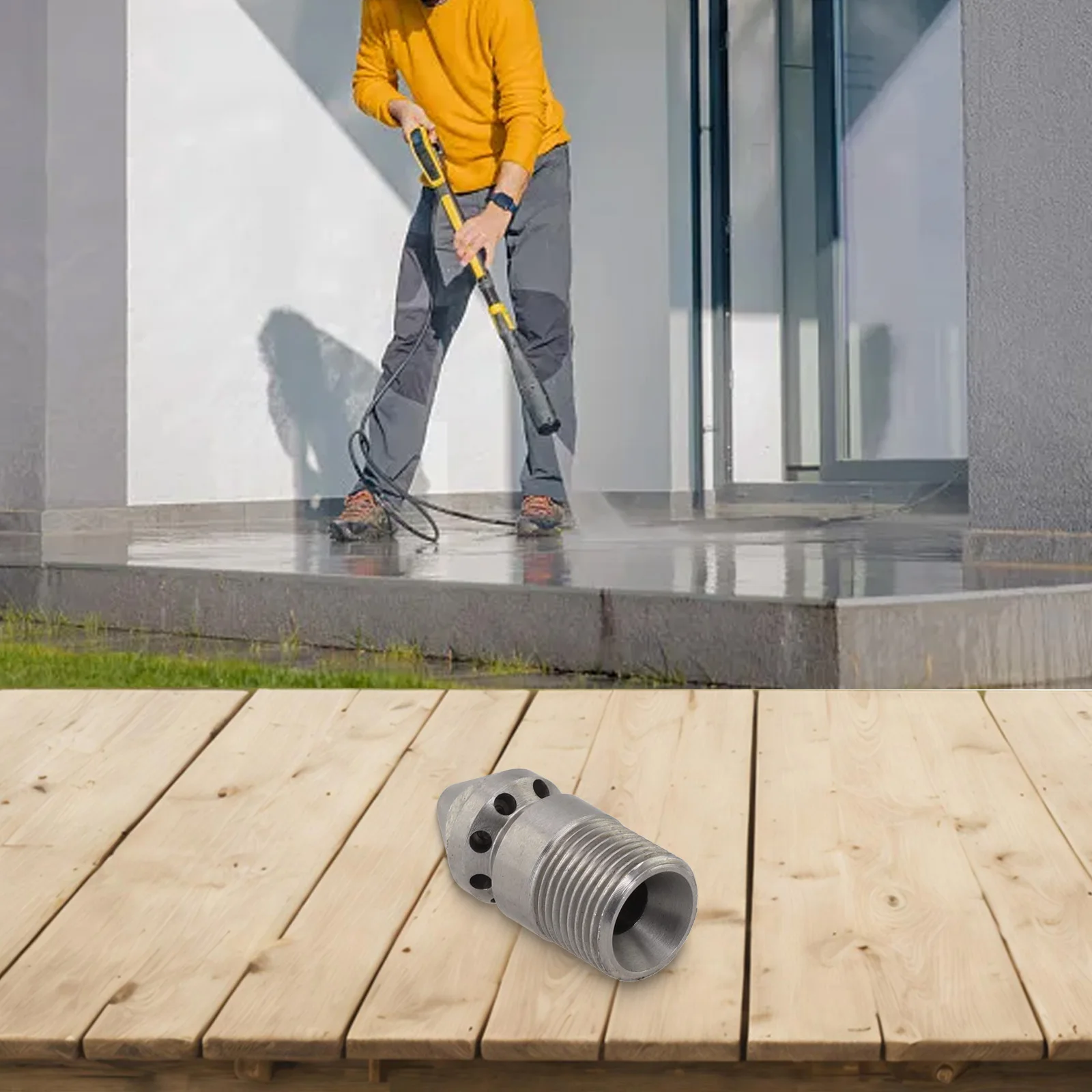 

Чистящая насадка, насадка для промывки, новая насадка для мойки высокого давления, быстроразъемное соединение, детали для мойки высокого давления из нержавеющей стали 304.