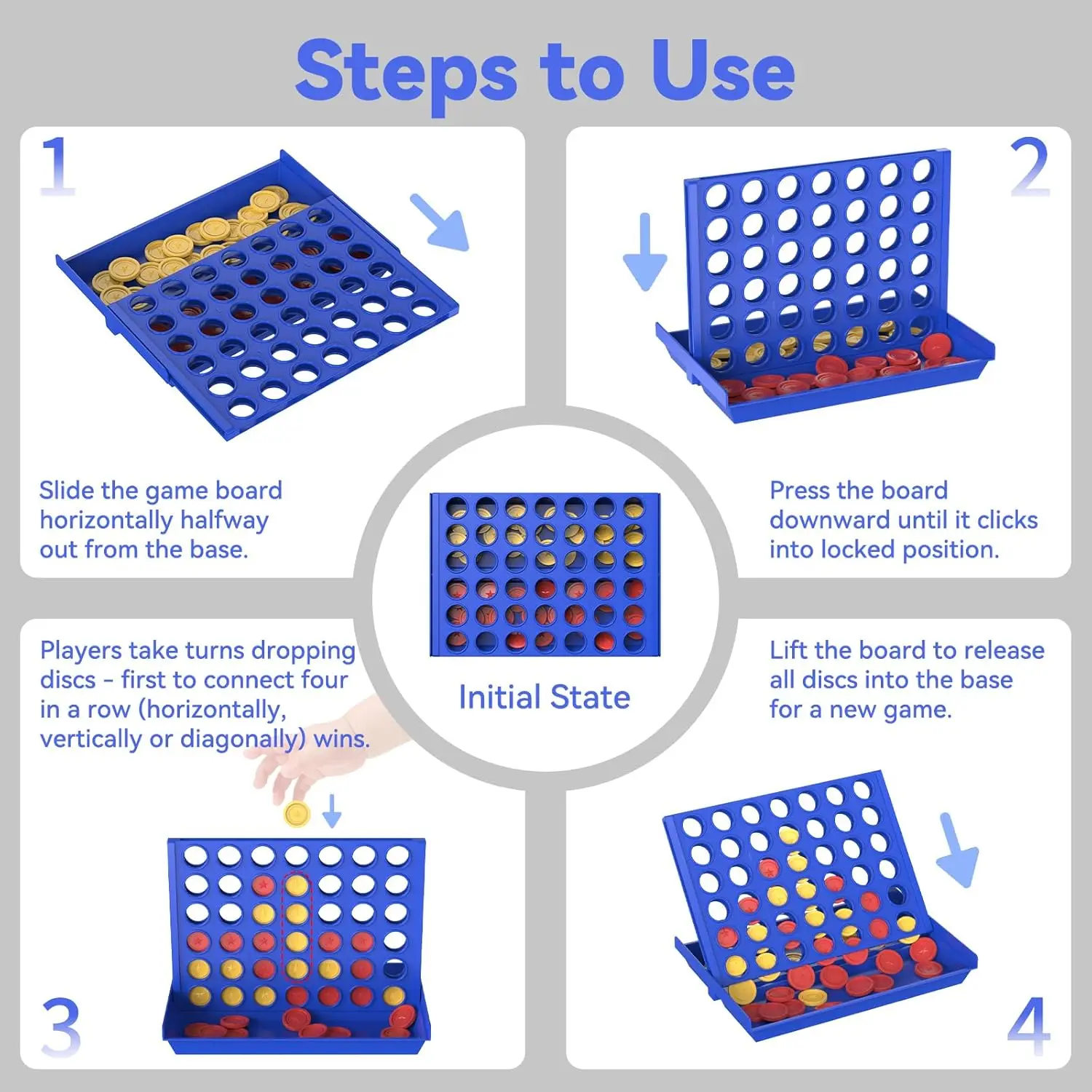 Four In A Row Bingo Chess Connect Classic Family Table Game Toys Fun Educational Toy for Kids Children Entertainment Board Games #3