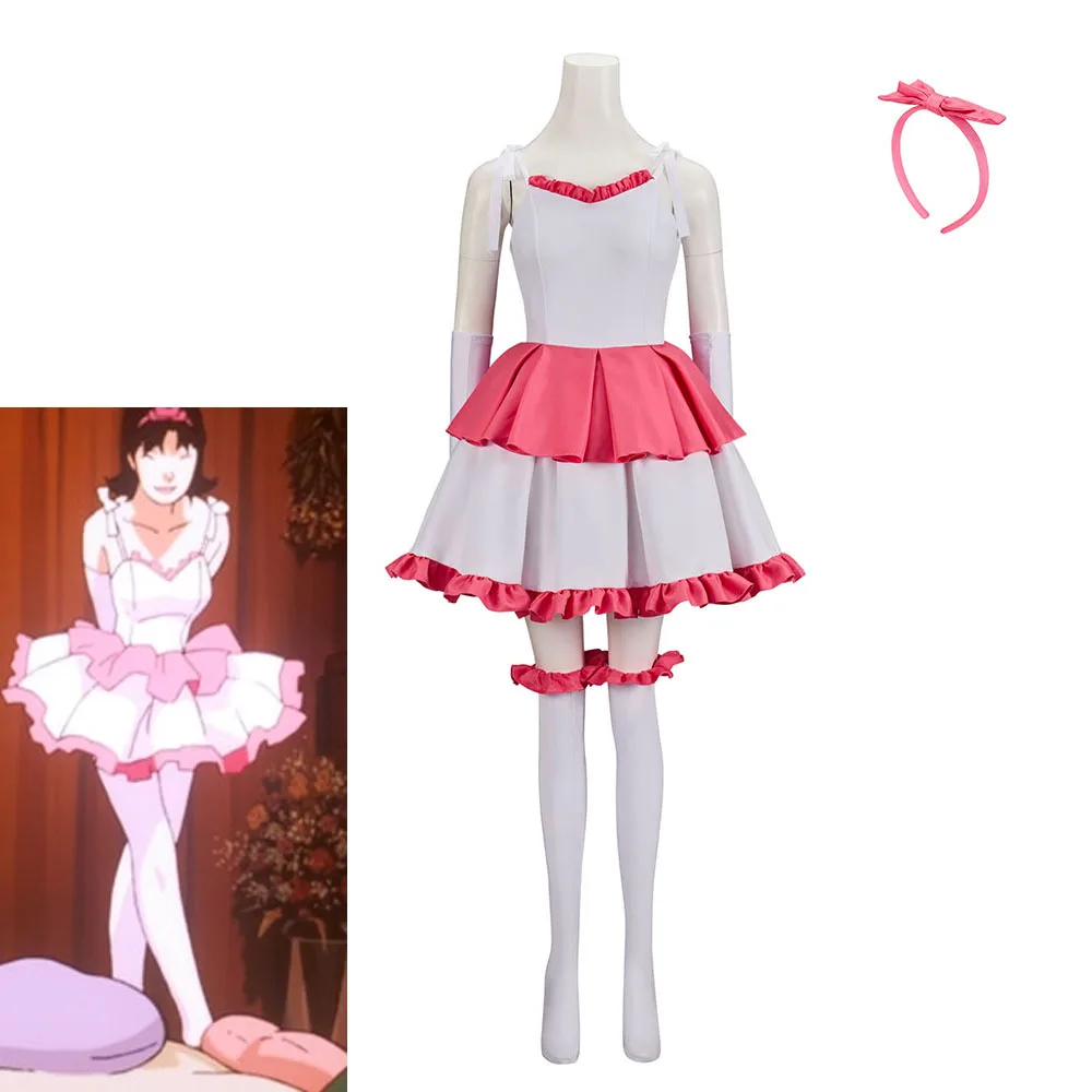

Movie Perfect Blue Cosplay Mima Kirigoe Costume Women's Pink Dress with Stock Halloween Carnival Party Sexy Outfit