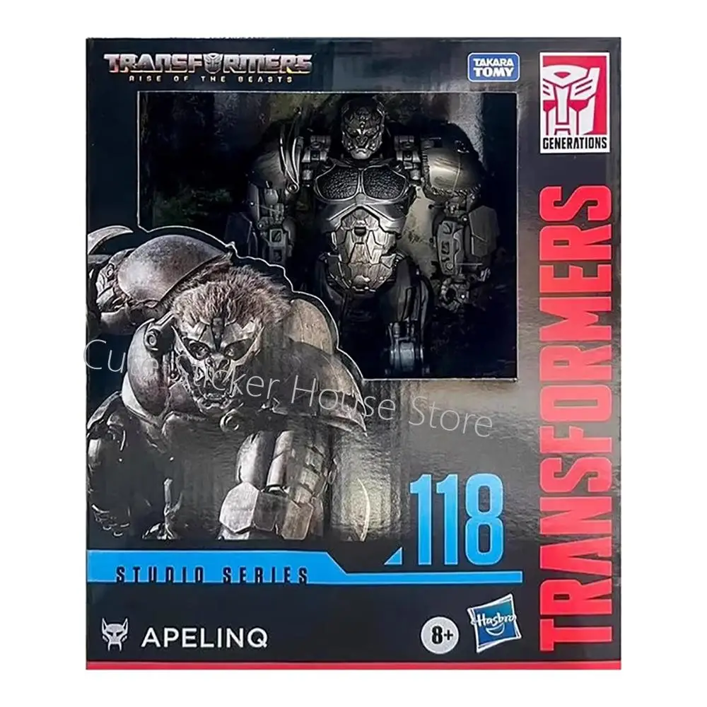 Oryginalne figurki Transformers Rise of The Beasts Apelinq Ape Robot z serii Hasbro Studio Series SS118 Leader Class, dostępne od ręki.