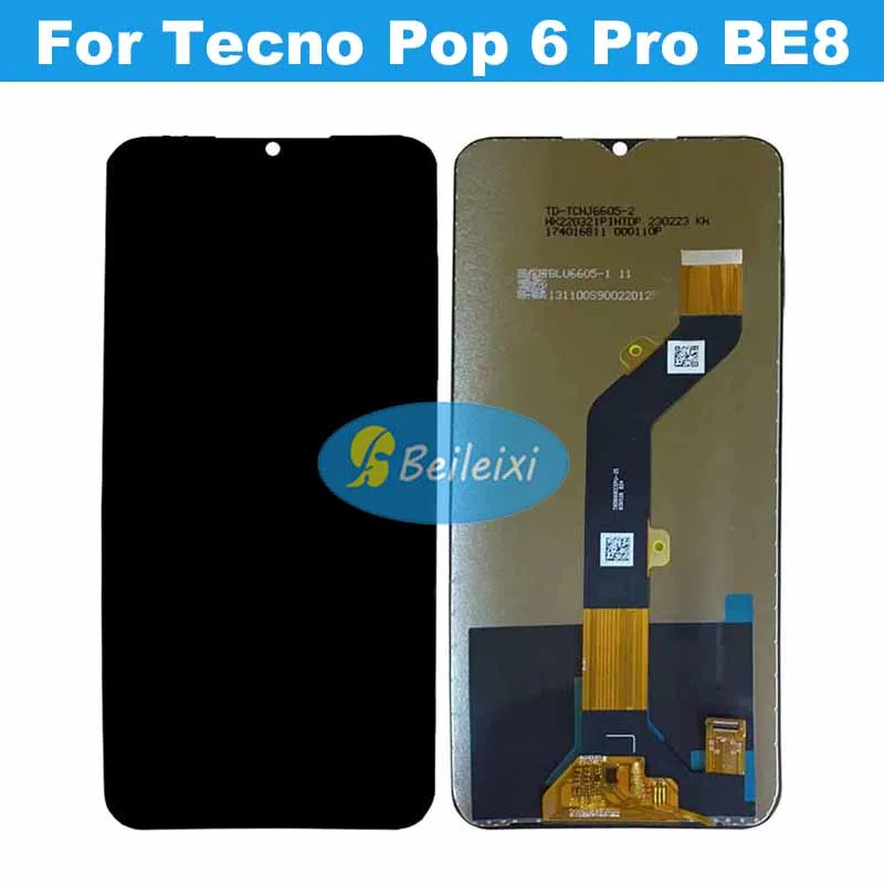 

For Tecno Pop 6 Pro BE8 LCD Display Touch Screen Digitizer Assembly Replacement Parts