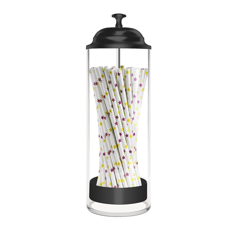 

Держатель соломинки для соломинок стандартного размера, Диспенсер пластиковой соломинки для стойки с крышкой