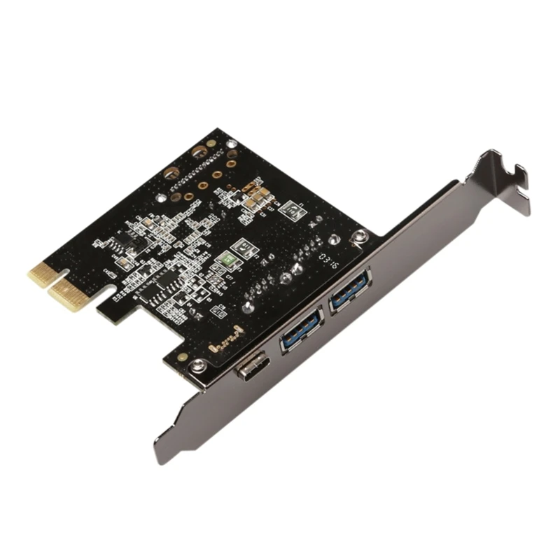 

PCIE-2A1C PCIE 1X к USB3.1 Передняя карта расширения типа C USB3.0A Внутренний разъем передней панели Адаптер карты для