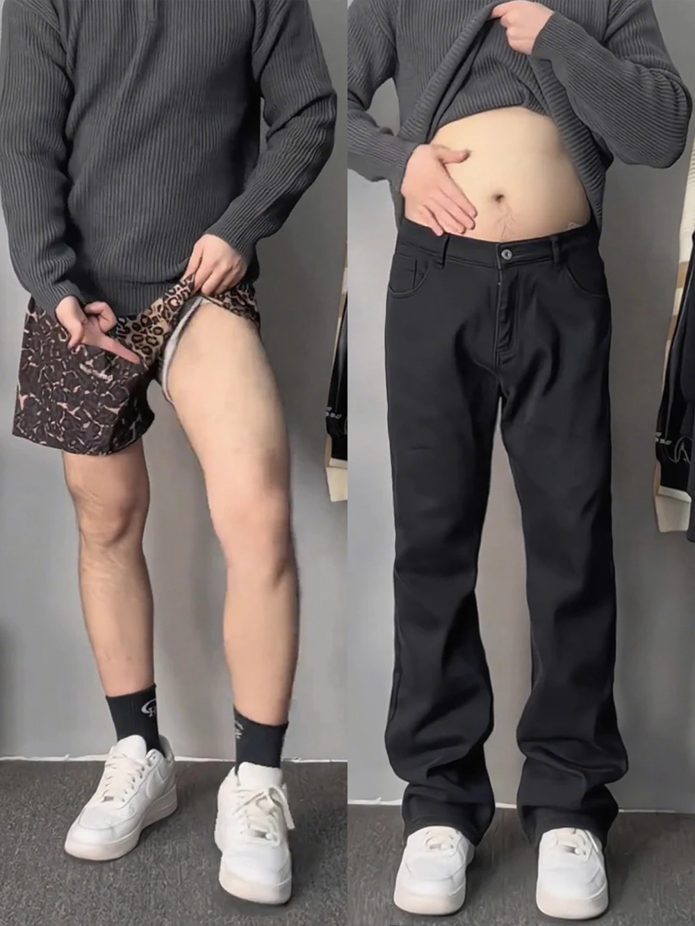 

Slim Fit Straight Leg Bla Jeans Men's Autumn Cleanfit Slimming American Retro Sle Casual Pants mid Waist Other Material