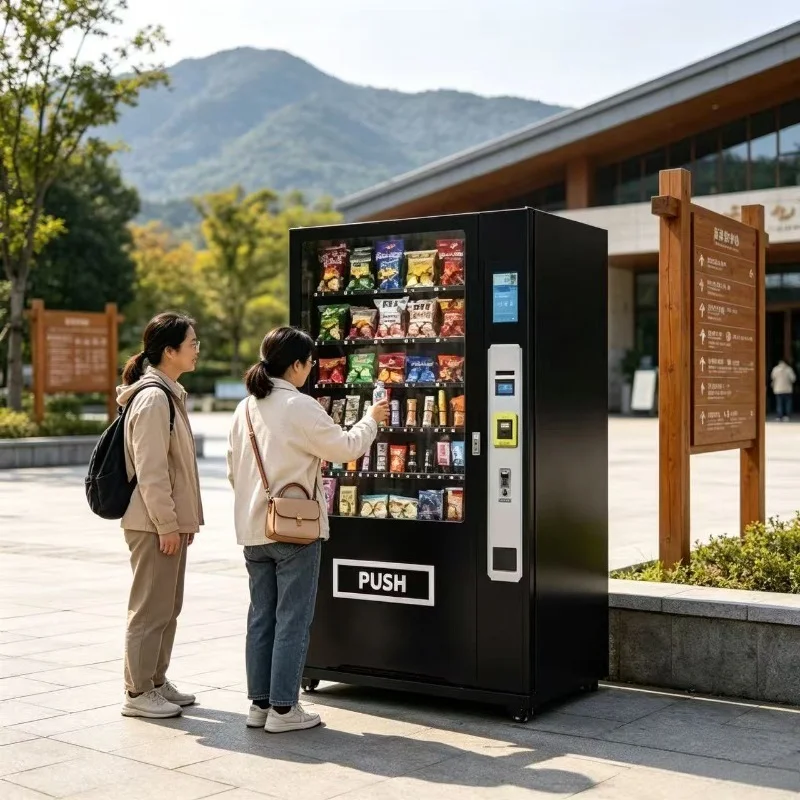 Foodline Intelligent Snack and Drink Vending Machine Cloud Monitoring Automatic Retail Vending Machine