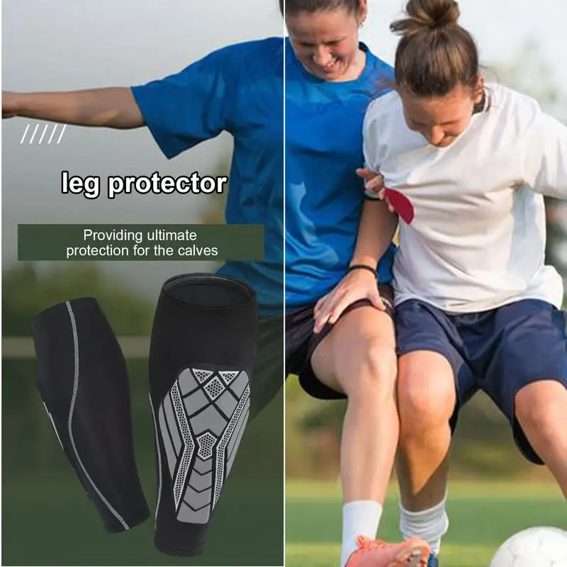 Shin Guards Soccer Adult Non-slip Shin Sleeves For Football Football Shin Splint Protection Thickened Compression Sleeves For