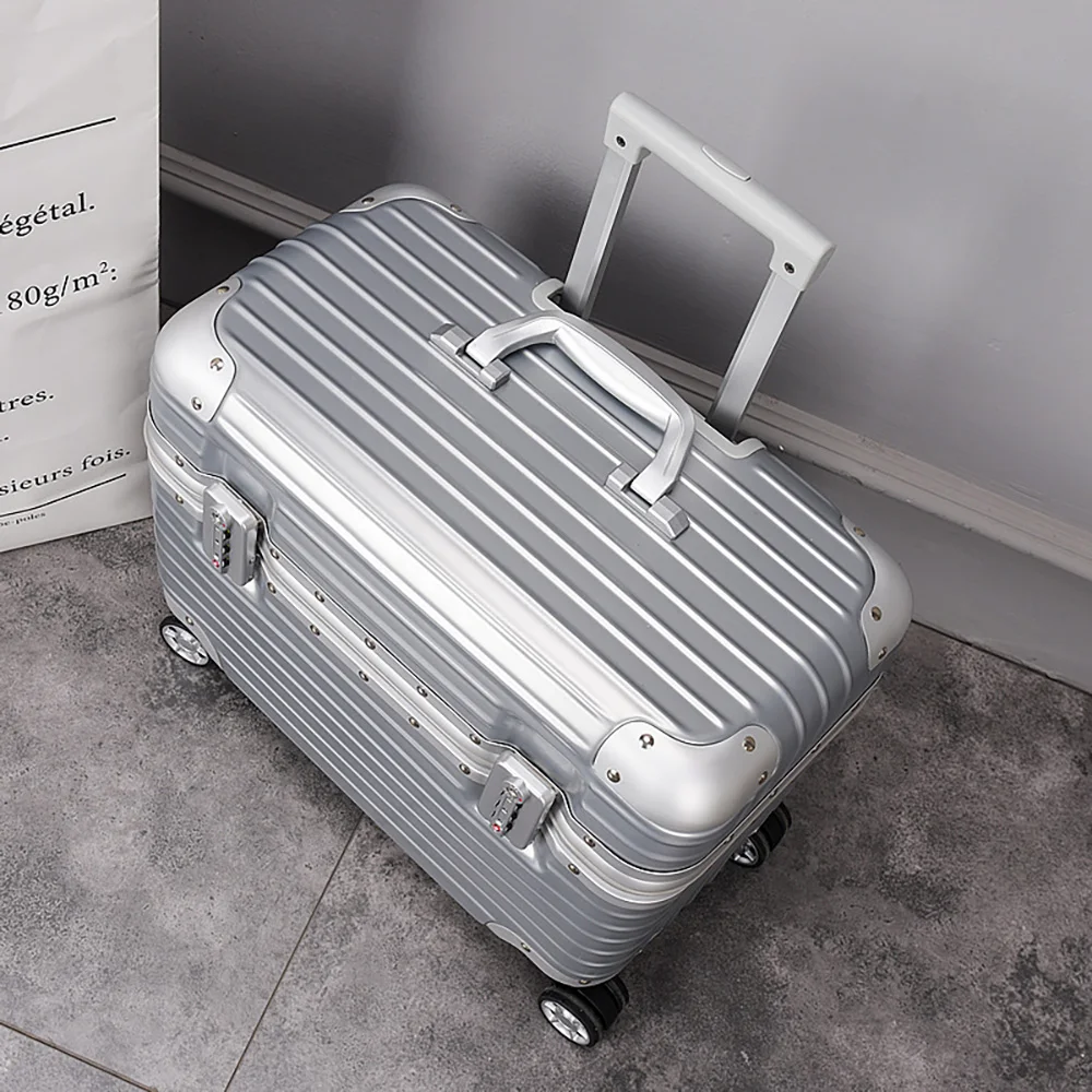 Aluminum Frame Luggage for Men and Women, Travel Trolley Case, Universal Wheel Flip, Boarding, Boarding, Photography Box