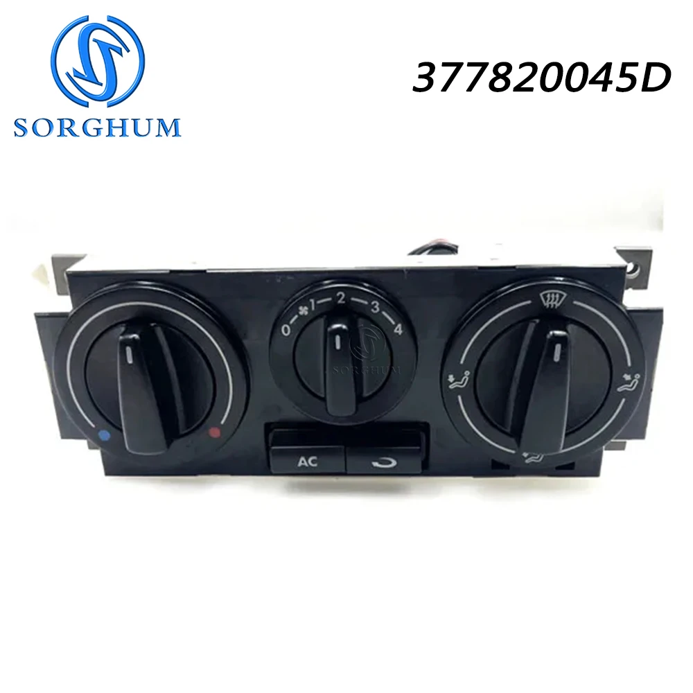 SORGHUM 377820045D For VW GOL SEVEIRO PARAT G3 G4 Air Conditioner Panel Climate Control Assy Rotating Button AC Switch 12V 5Pins