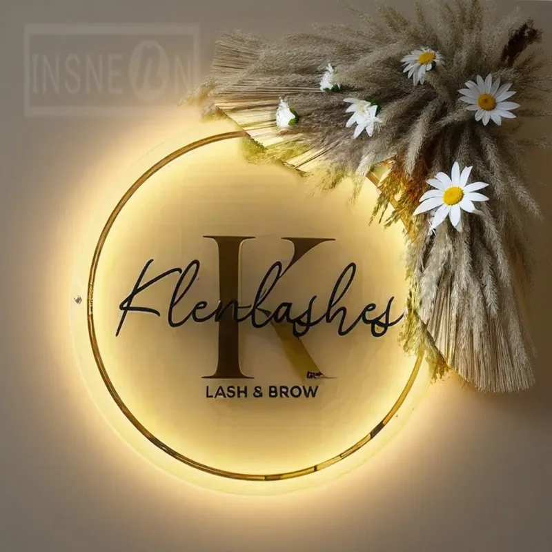 Custom 3D Acrylic Backlit Business Sign Led Letter Business Storefront Signs with LED Lighting Text Logo Display