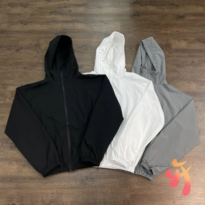 Blank Kanye Gosha Jackets Casual Street Zipper Hoodie Sunscreen Quick Drying Coat Stormtrooper Windbreaker Hoody Men Women
