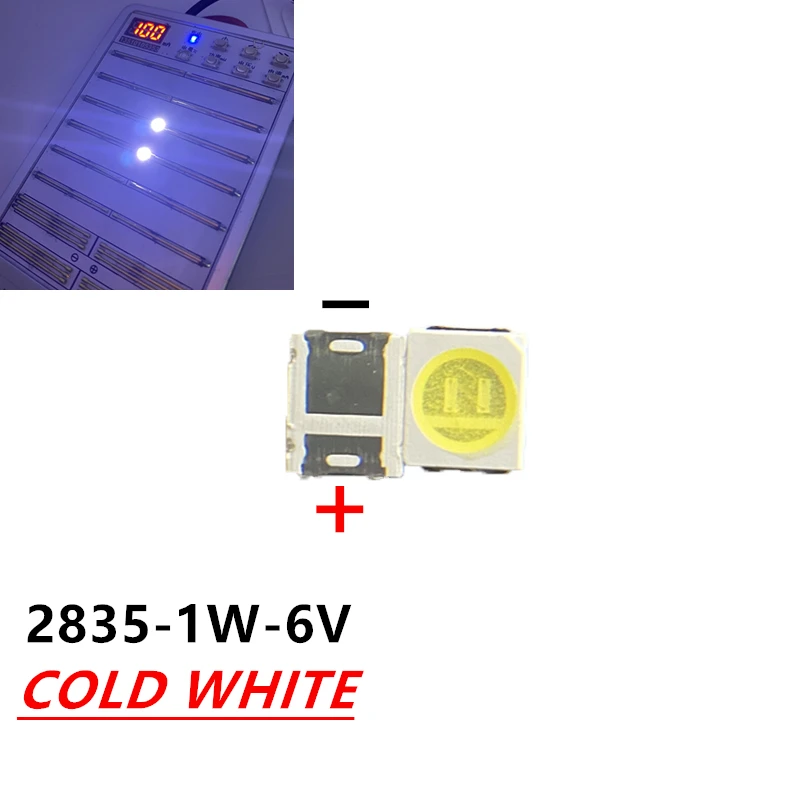 50-100Pcs For LG led tv backlight 2835 3030 3535 3V 6V 1W 3W kit electronique led for lcd tv repair Cool cold white