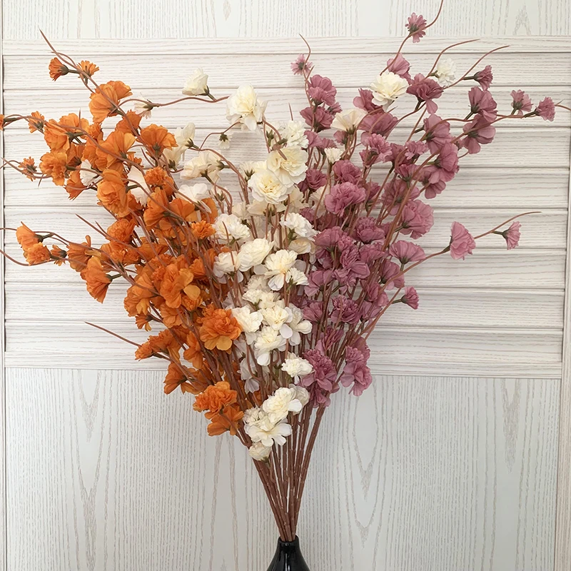 

Artificial Flower Silk Crape Myrtle Wedding Supplies Holiday Home Decoration Party Decor Table Living Room Flowers Arrangement