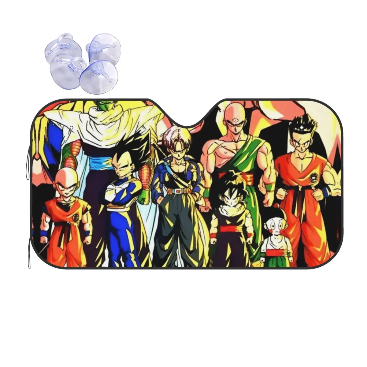 Dragon Ball Z Awesome Sunshade Windscreen 76x140cm Goku Anime Foils Sun Visor Ice Shield Dust Protection