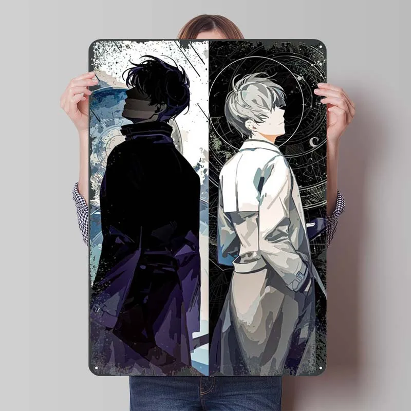 Omniscient Reader Anime Girl Anime & Manga Posters Metal Wall Art Mural Metal Tin Signs for Boys and Girls Room Wall Decoration