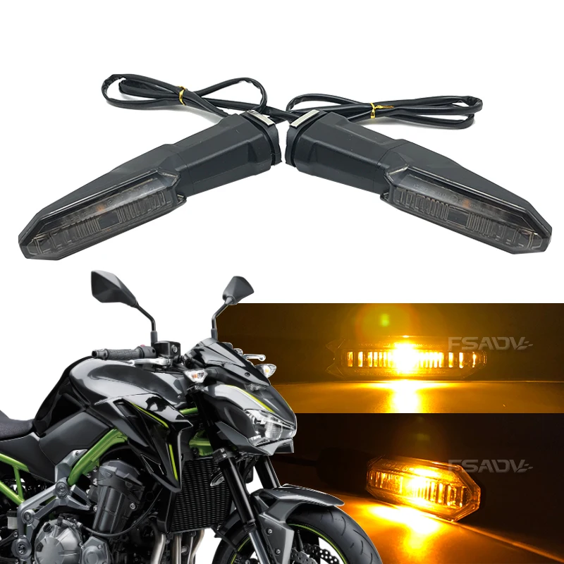 

Fit For KAWASAKI Z900 Z900RS Z125 Z250 Z250SL Z300 Z400 Z650 Z750 Z800 Z1000/R Motorcycle Indicator Flasher Lamp LED Turn Signal