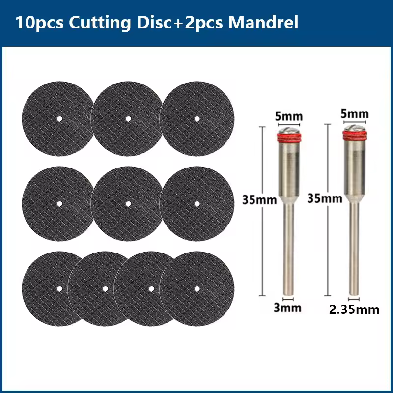 CMCP 32mm Abrasive Cutting Disc With Mandrels Grinding Wheels For Dremel Accesories Metal Cutting Rotary Tool Saw Blade - Image 9