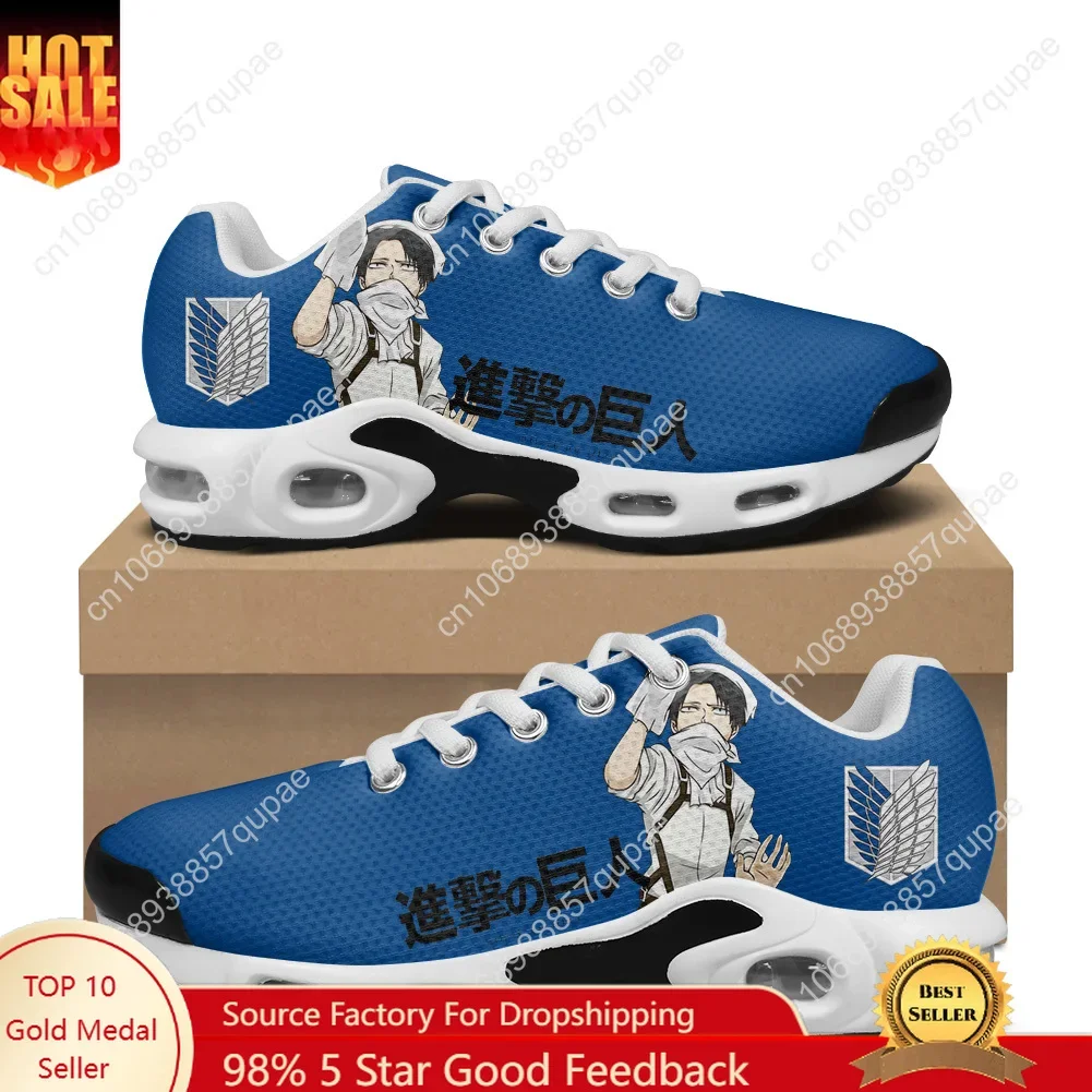Attack on Titan Air Cushion Sports Sneakers Lovely Anime Shoes Men Women Teenager High Quality Footwear Custom Made Mesh Sneaker